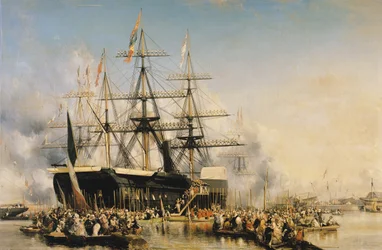 König Louis-Philippe (1830-48) landet in Portsmouth, 8. Oktober 1844, 1846